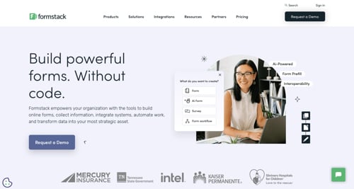 Домашня сторінка Formstack