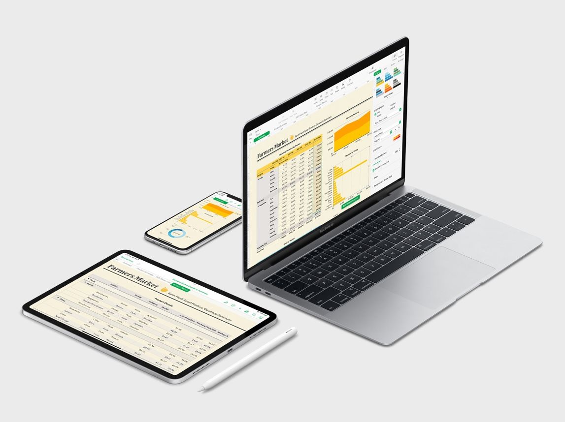 Рекламне зображення Apple Numbers.