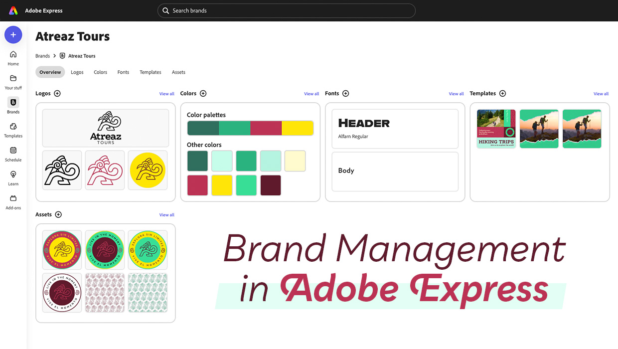 Управління брендом за допомогою Adobe Express