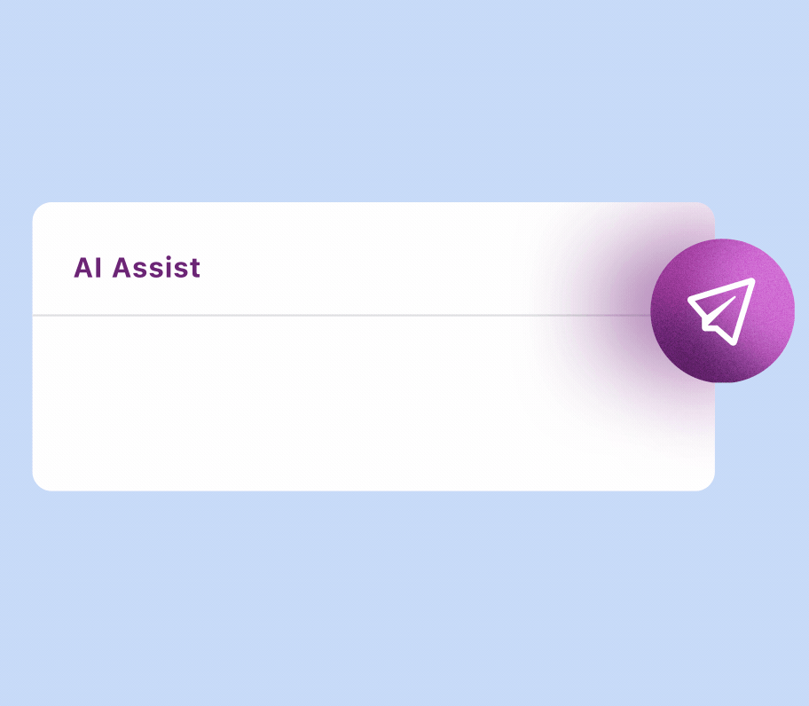 Коротке відео про роботу Sprout AI Assist, де ви можете побачити, як продукт створює дописи та ставить запитання користувачам 