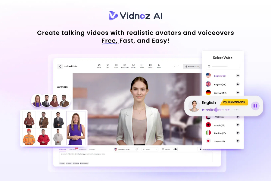 Vidnoz AI, покращуйте свій бізнес за допомогою відео зі штучним інтелектом