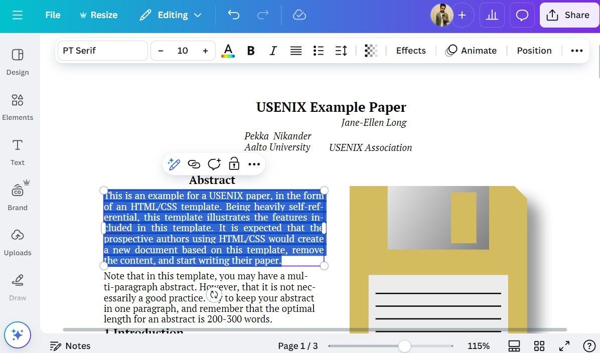 Редагування PDF у програмі Canva Desktop