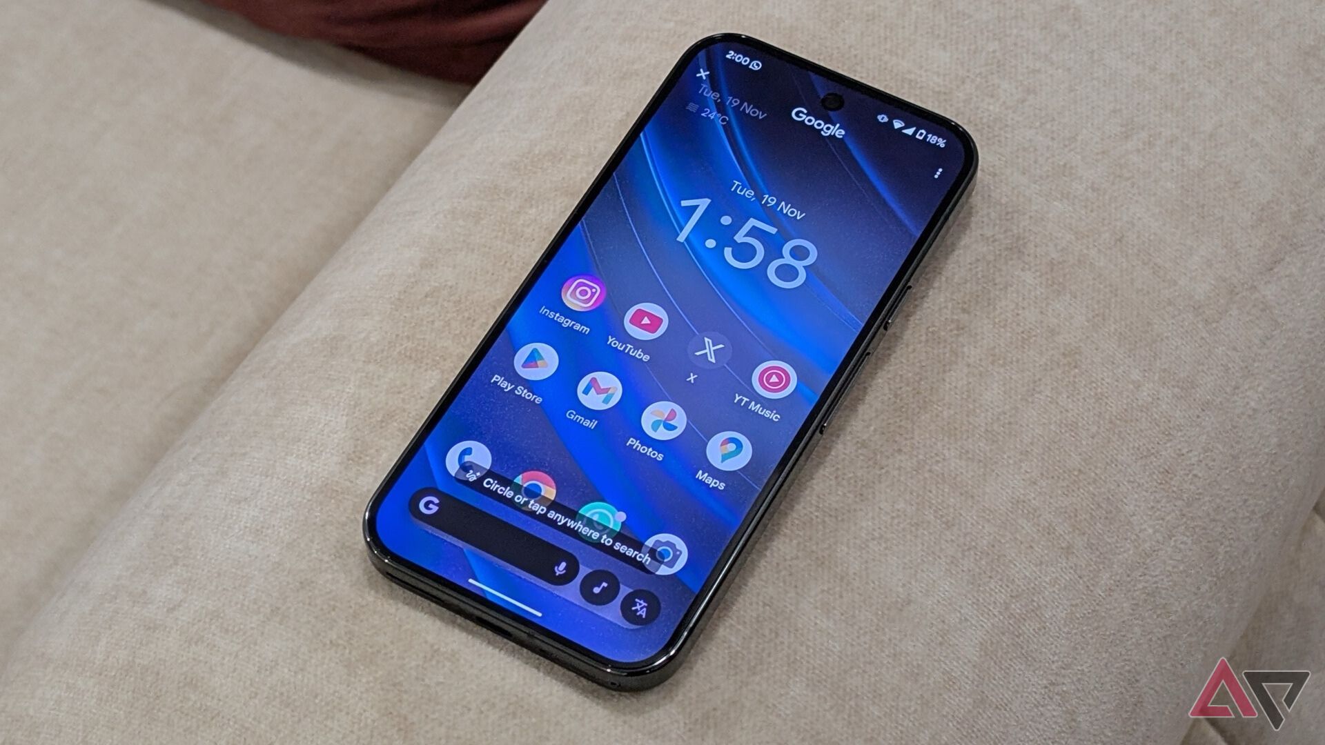 Коло для пошуку в Google Pixel 9 Pro