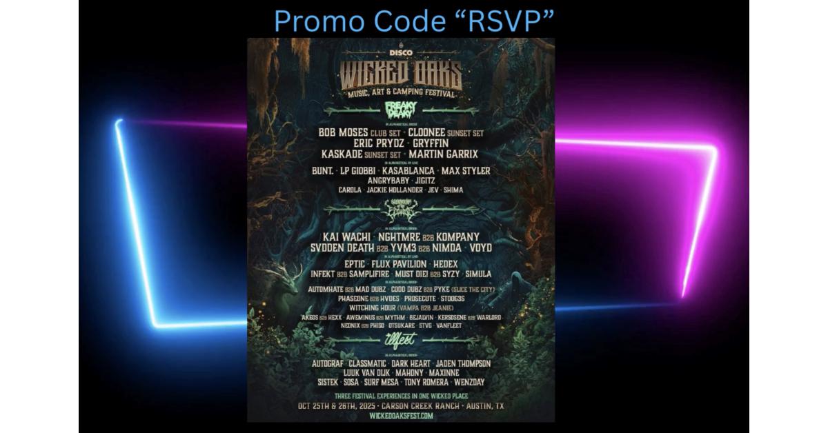 Wicked Oaks Festival Freaky Deaky та Illfest Halloween на ранчо Carson Creek Austin Texas