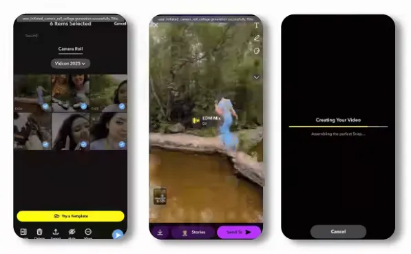 Компіляції спогадів Snapchat