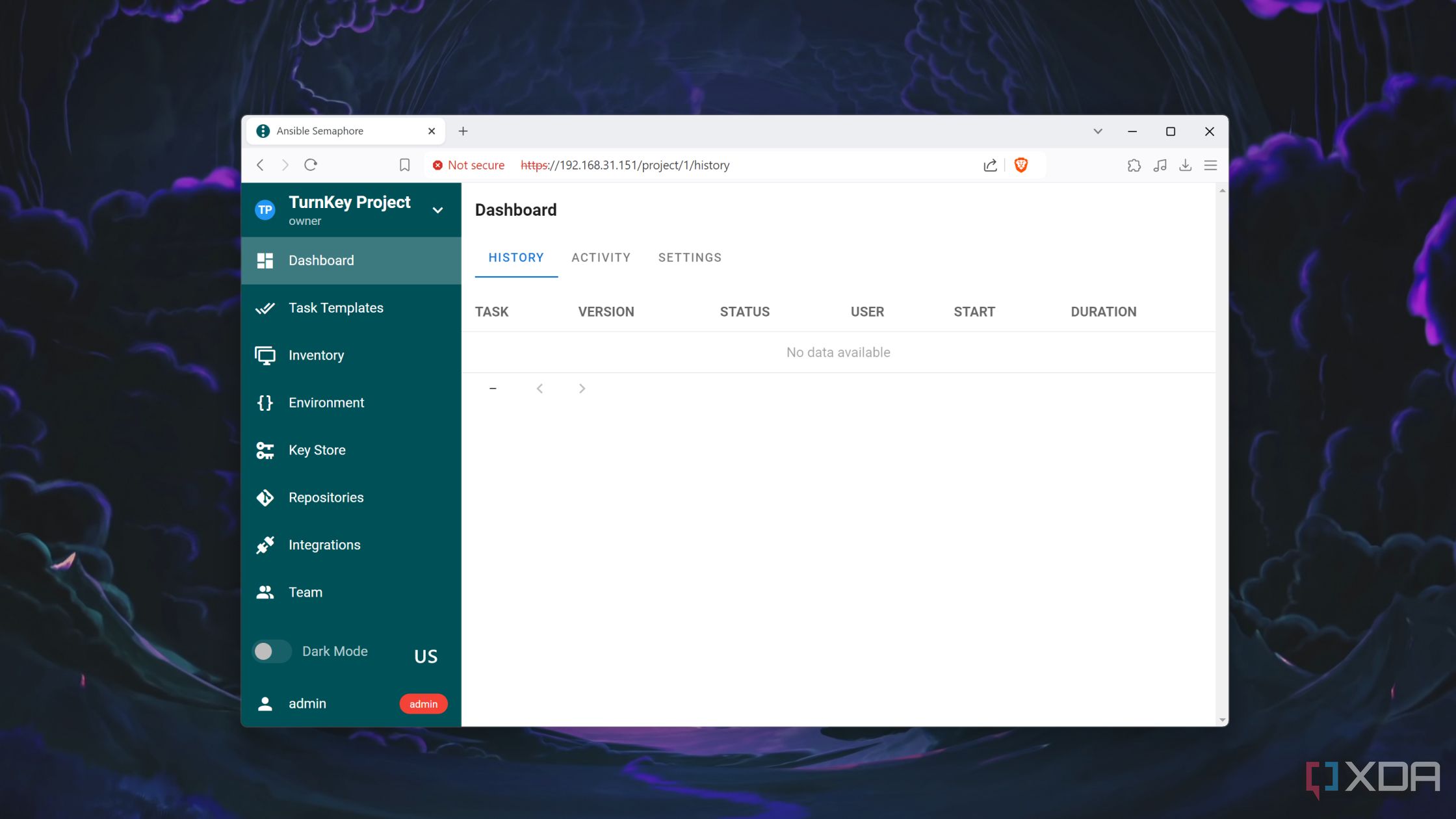 Запуск контейнера Ansible всередині ProxMox