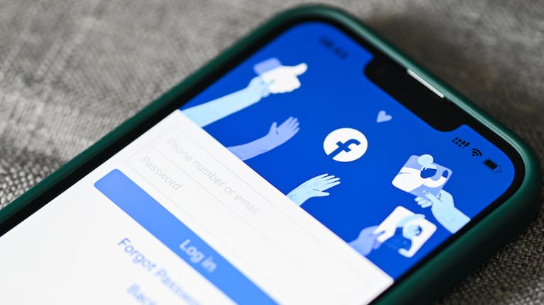 Екран входу в програму Facebook (зображення файлу).