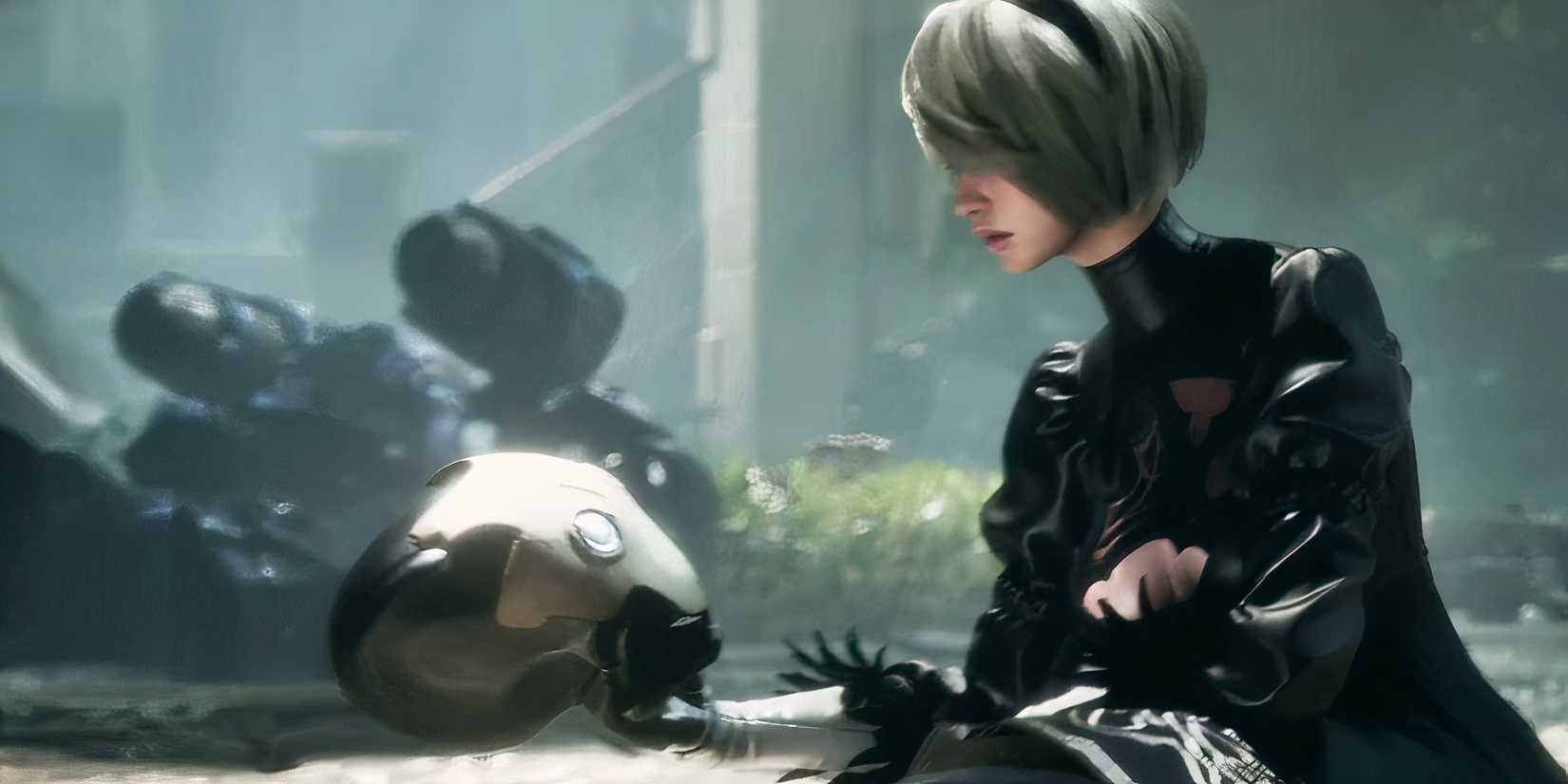 Перший нащадок великого пальця кросовера Nier Automata Crossover