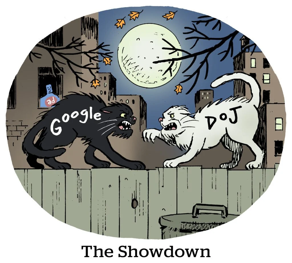 Comic: The Showdown (Google проти DOJ)