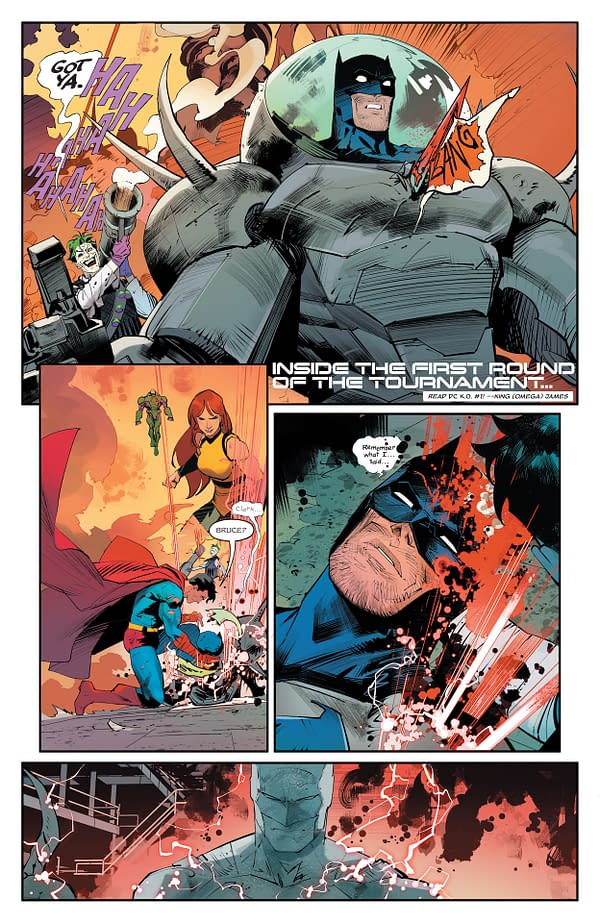 Сторінка попереднього перегляду інтер’єру з DC KO: Knightfight #1