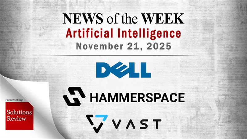 Новини штучного інтелекту за тиждень від 21 листопада; Оновлення від Dell, Hammerspace, VAST Data тощо